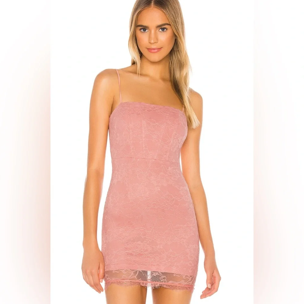 NEW Revolve Corset Bustier Boning Superdown “Vivian” Sleeveless Lace Dress Small - Picture 1 of 11